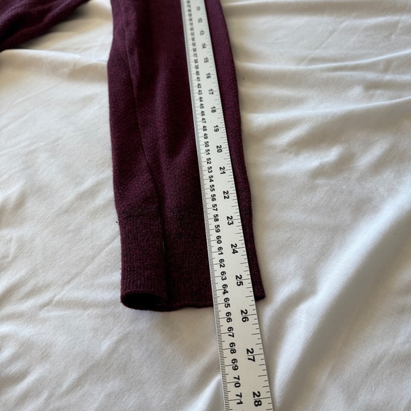 Robert Graham Men's 1/4 Zip Long Sleeve Pullover Sweater Maroon/Black Medium - Picture 11 of 15